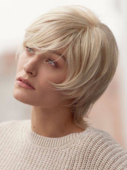 Perücke Jasmin - Kurzer Bob, Frontmonofilament, NJ-Faser und Antirutsch-Technologie
