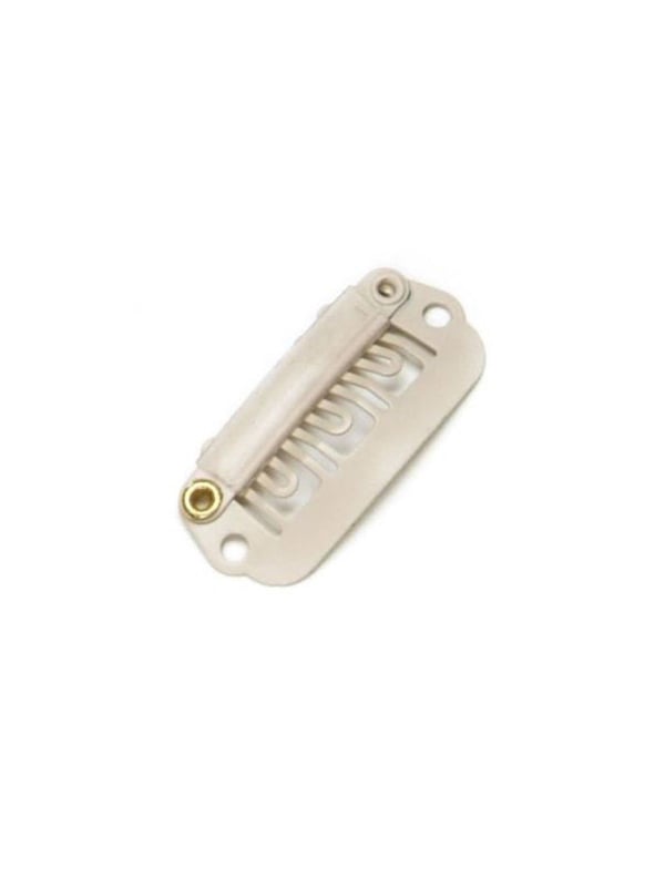 25 mm braune Perückenclips zum Annähen für einen diskreten Halt auf Haube oder Haarteil