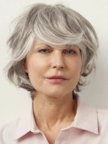Perücke Catimini 100% Rémy Hair - Kurzhaarschnitt, Fronttüll und Modulocap-Kappe