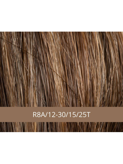 Perücke Nathalia – mittellanger Bob mit seitlichem Pony, Mischfaser & Tüllrand