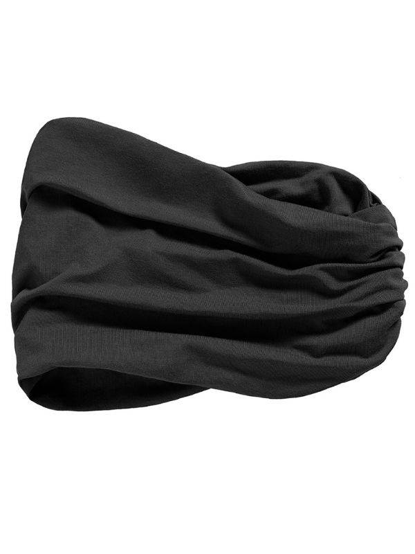 Bandeau Karma aus gefaltetem Bambus: voluminöser Effekt, weich, leicht und atmungsaktiv, zu tragen über Turban oder Haaren.