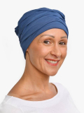 Chemo-Mütze Marlene Uni Rosette La Vedette aus Viskose, nahtlos, Volumeneffekt, ideal für empfindliche Kopfhaut