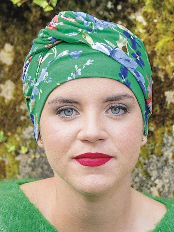 Turban Adele Imprimé MMParis aus Bambusfaser, leicht, weich und atmungsaktiv
