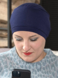 Turban Roméo MMParis aus Viskose: einfache Mütze, sehr leicht und weich, mit einem Tuch zu kombinieren, ideal für Tag und Nacht