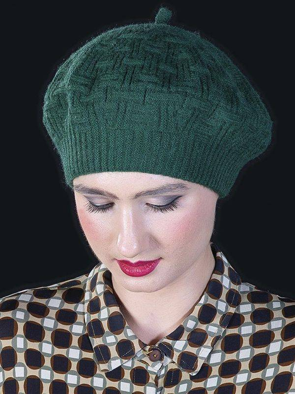 Béret Alexis MM Paris aus Angora, Wolle und Acryl, weich und warm, erhältlich in trendigen Farben