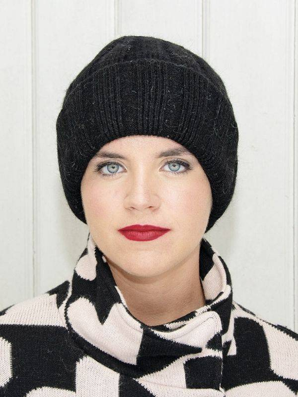 Mütze Robin MM Paris aus Wolle, Angora und Acryl: weiche, warme und elegante Wintermütze, feminine Farbtöne.