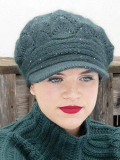Mütze Elise MM Paris aus Wolle, Angora und Acryl: warm, bequem, sanfte Farbtöne, eleganter femininer Stil