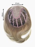 Clip-Volumateur Magic Topper Layered Page Gisela Mayer, halblang 42 cm, synthetische Thermofaser 160°C, Basis 21x20 cm