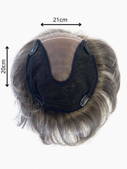 Ultra Light Topper 21x20 cm – Volumizer mit Clips, leicht und diskret