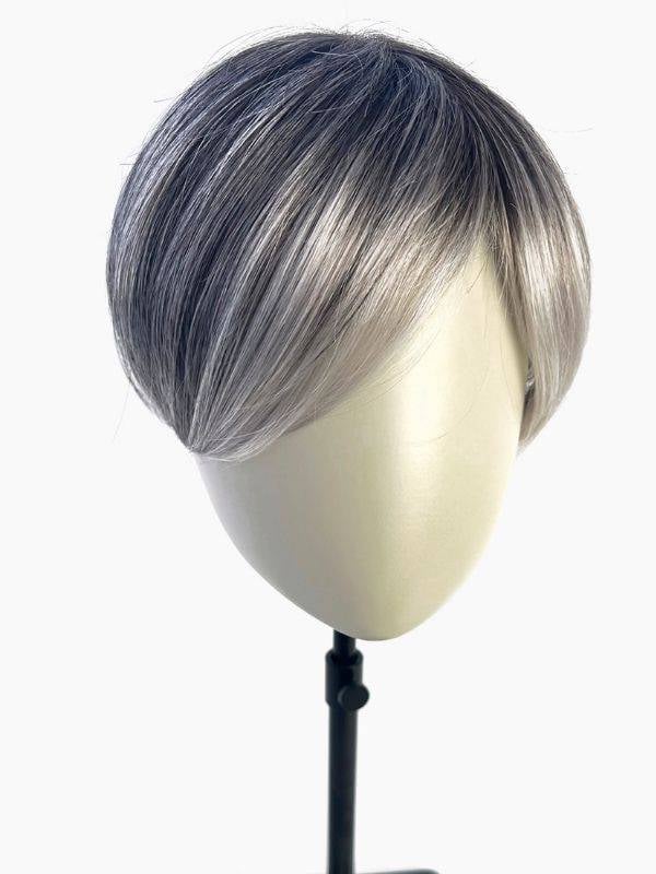 Volumateur Ultra Light Topper Gisela Mayer: Kunstfaser, dezenter Tüllrand, 21x20 cm, Befestigung mit Clips