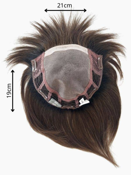 Volumizer Nature Illusion 21x19 cm – natürlicher Pony, hitzebeständige Faser bis 160°C