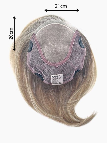Duo Topper Page - Volumizer 30% Remy Hair, Fronttüll und 4 Clips (21x20 cm)