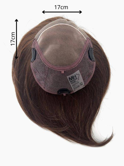 Duo Topper Bob – Volumengeber 17x17 cm, 30% Remy Haar, 70% widerstandsfähige Faser
