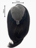 Volumateur Duo Topper Long Gisela Mayer 45 cm: natürlicher Effekt, dezenter Tüll, 4 Clips, Mischung aus Remy Hair und thermobest