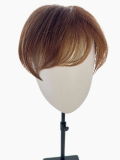 Volumateur Duo Topper Short Gisela Mayer: kurzes Haar mit Pony, Basis 17x17 cm, Monofilament, 4 Clips, natürlicher Look und d