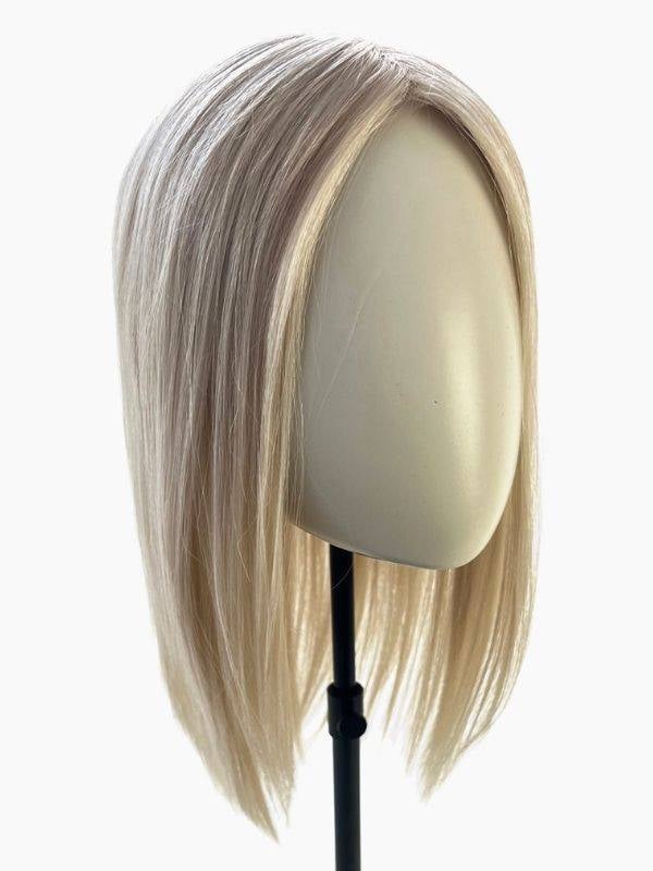 Haaraufsatz Remy Topper Extra Lace Gisela Mayer, Echthaar 40 cm, unsichtbarer Frontrand, Basis 19x18 cm