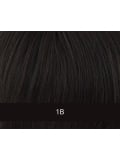 Volumateur Nancy 16x16 cm aus Remy Hair Echthaar: leichte Welle, Monofilament, rutschfestes PU und Clips für Volumen