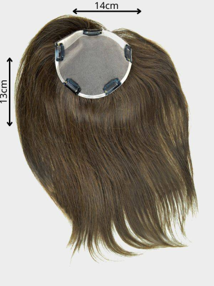 Magic Top C Echthaar — anclippbares Volumenteil aus Remy Hair (14x13 cm, ~45 cm)