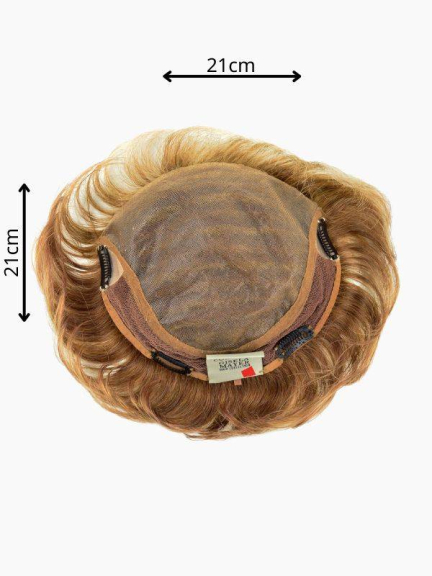 High End Top Filler Curly — gewellter Volumengeber mit Clips 21x21 cm, stufiger Schnitt