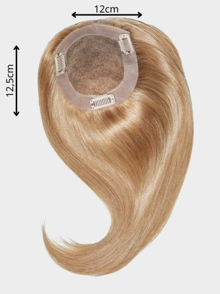 Style 162 H Echthaar — 30 cm, Haarteil 12×12,5 cm aus Echthaar, Clips und P.U.-Halt