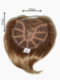 Volumateur Top Bob Gisela Mayer: gerader Bob 16 cm, Monofilament, 4 Clips, Basis 17x17 cm für natürliches Volumen
