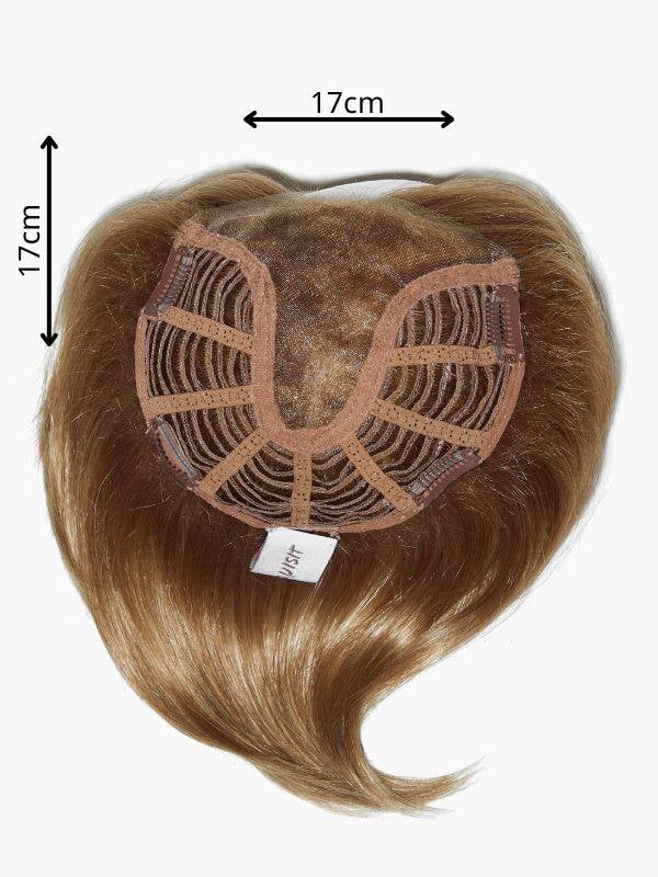 Volumateur Top Bob Gisela Mayer: gerader Bob 16 cm, Monofilament, 4 Clips, Basis 17x17 cm für natürliches Volumen