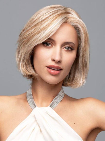 Euro Gold: Natürlicher halblanger Bob aus 100% Euro Human Hair