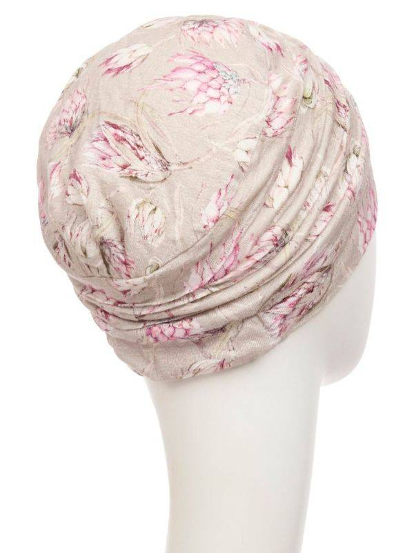 Turban-Mütze Zen Lin Christine Headwear aus Naturleinen, leicht und atmungsaktiv, ideal bei Alopezie oder medizinischen Behandlu