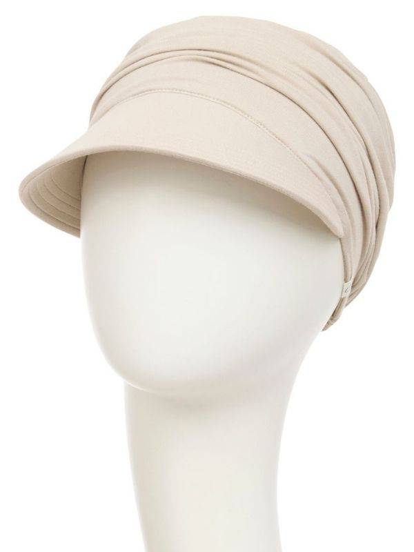 Casquette Solana Christine Headwear aus Bambus Caretech®, breiter Schirm, UV-Schutz UPF50+, Komfort für empfindliche Kopfhaut.