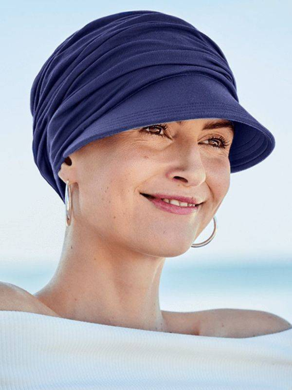 Casquette Solana Christine Headwear aus Bambus Caretech®, breiter Schirm, UV-Schutz UPF50+, Komfort für empfindliche Kopfhaut.