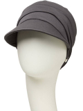Chemo-Mütze Drapée Soft Line Sun Christine Headwear: Volumendrape, Schirm, UPF50+ und 37.5®-Technologie für die Kopfhaut. 