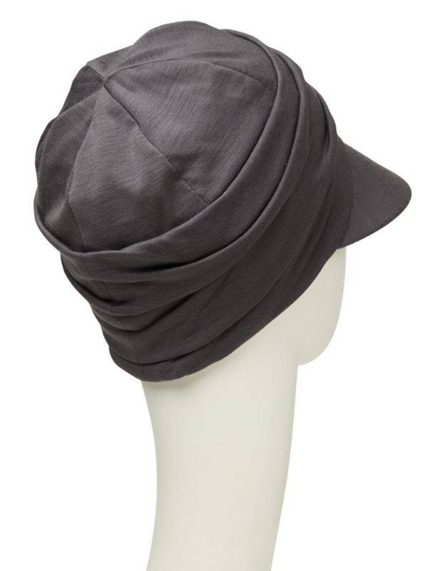 Chemo-Mütze Drapée Soft Line Sun Christine Headwear: Volumendrape, Schirm, UPF50+ und 37.5®-Technologie für die Kopfhaut. 