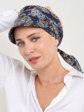 Chemo-Mütze Vincennes NJ Création, leicht und weich, femininer Stil für den Sommer und zur Kaschierung von Alopezie