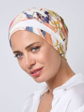 Turban Champs Elysées NJ Création mit modulierbarer Metallschnalle und eleganten Mustern – bequeme Mütze für einen schicken Look