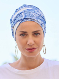 Turban Champs Elysées NJ Création mit modulierbarer Metallschnalle und eleganten Mustern – bequeme Mütze für einen schicken Look