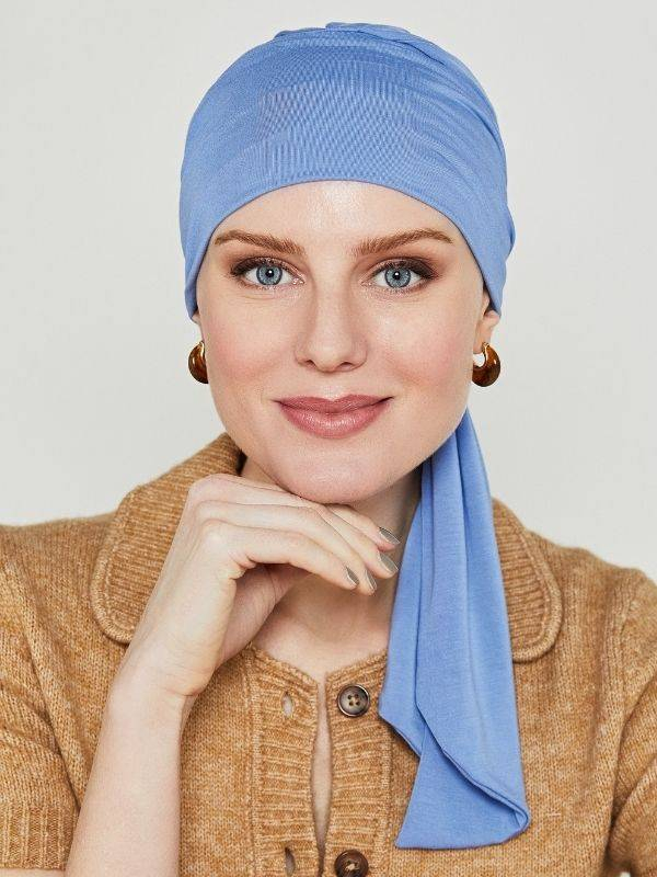 Turban Madrid Gisela Mayer aus ultra-weicher Viskose, ideal bei Chemotherapie und Alopezie, als Tuch zu binden