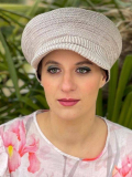 Mütze Mathilde MM Paris aus Bambus und Baumwolle: sanfte Farbtöne, leicht, Einheitsgröße