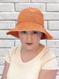 Hut Aliette MM Paris in der Farbe Sand, 100% atmungsaktives Papier, leicht und bequem, um sich stilvoll vor der Sonne zu schütze
