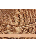 Hut Aliette MM Paris in der Farbe Sand, 100% atmungsaktives Papier, leicht und komfortabel, um sich stilvoll vor der Sonne zu sc