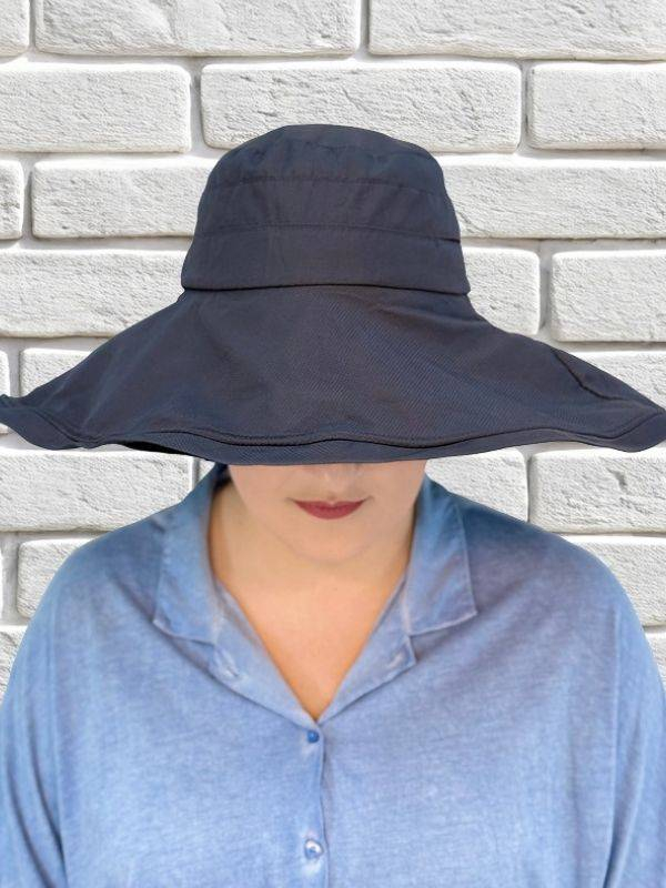 Hut Celeste MM Paris: XXL-Sommerhut aus 100% Baumwolle, breite Krempe für eleganten Sonnenschutz.