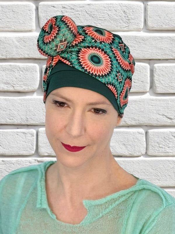 Stirnband Rosalie MM Paris aus Acryl, große Schleife zum Hinzufügen von Volumen und Stil zu einem klassischen Turban