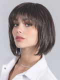 Perücke Change: mittellanger gestufter Kinnlänge-Bob mit geradem Pony, Kunstfaser, natürlicher Catwalk-Look und einfach zu style