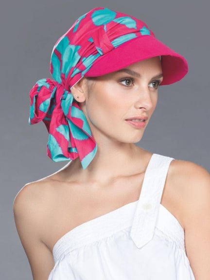 Mütze Capri Ellen Wille aus Baumwolle mit bindbarem Stirnband, in mehreren Farben für Frühling/Sommer erhältlich.