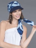 Capri-Kappe von Ellen Wille aus atmungsaktiver Baumwolle mit Bindeband, 2-in-1-Accessoire für den Sommer