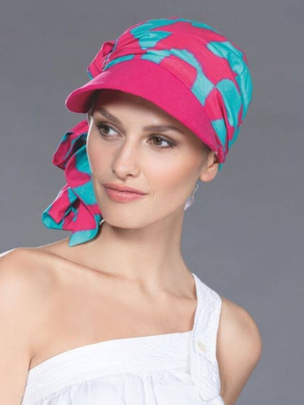Mütze Capri Ellen Wille aus Baumwolle mit bindbarem Stirnband, in mehreren Farben für Frühling/Sommer erhältlich.