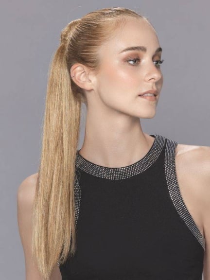 Ponytail Aqua von Ellen Wille, glatt, Clipbefestigung, hitzebeständig bis 130 Grad, 35-45 cm