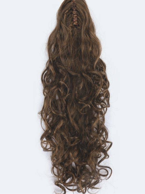 Gelockte Haarverlängerung Sangria Ellen Wille als Pferdeschwanz, Klemmenbefestigung, Länge 35–60 cm, glamouröser Natureffekt