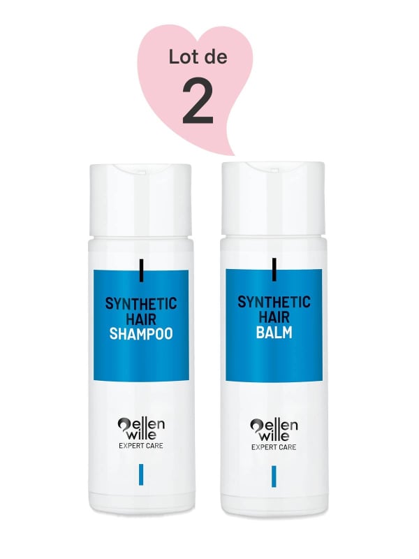 Ellen Wille Pflegeset Shampoo + Balsam für Kunsthaarperücken: Reinigung, Entwirren und Glanz.