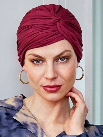 Bonnet Joyo Bambou Christine Headwear, klassischer Bambusturban mit Twist, Einheitsgröße, schlichte und elegante Farbtöne.