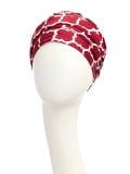 Boho Christine Headwear Turbanhauben-Mütze: Falteffekt, Polyesterschleier und Bambus-Viskose-Futter, leicht und bequem.